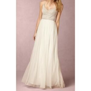Adrianna Papell BHLDN Naya Beaded Tulle Wedding Dress (6)